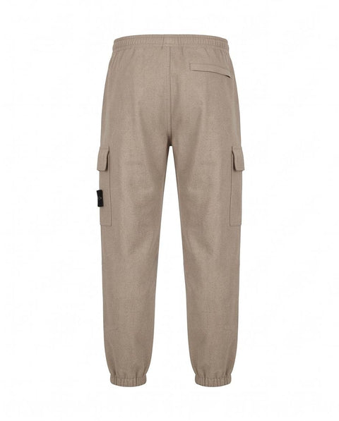STONE ISLAND PANTALONE JOGGING FLANELLA
