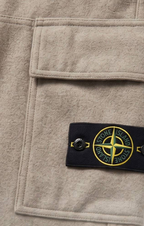 STONE ISLAND PANTALONE JOGGING FLANELLA
