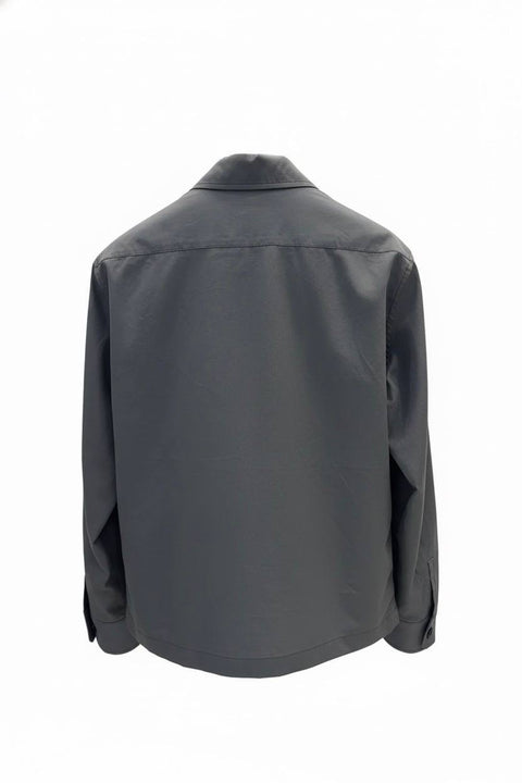 LARDINI OVERSHIRT BOTTONI COTONE E SETA