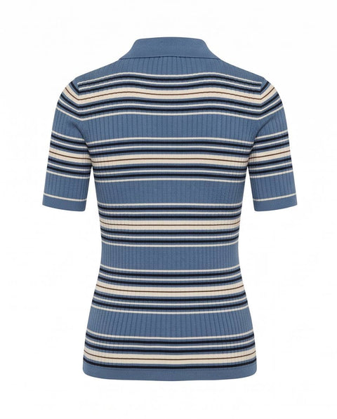 MAX MARA STUDIO TALLERO POLO RIGATA LANA E SETA