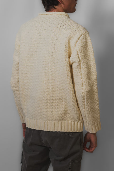 STONE ISLAND MAGLIA COLLO VULCANO CINIGLIA LOGO SPALLA