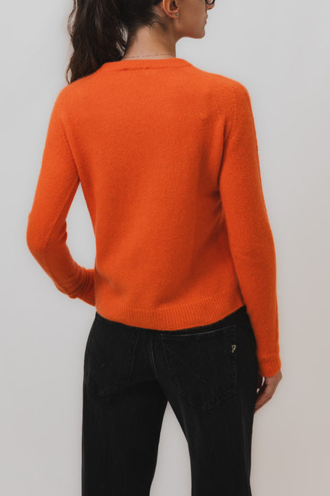 ROBERTO COLLINA MAGLIA GIROCOLLO CASHMERE SETA