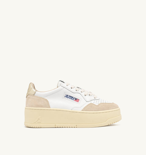 AUTRY SNEAKER PLATFORM PELLE TAB LOGO