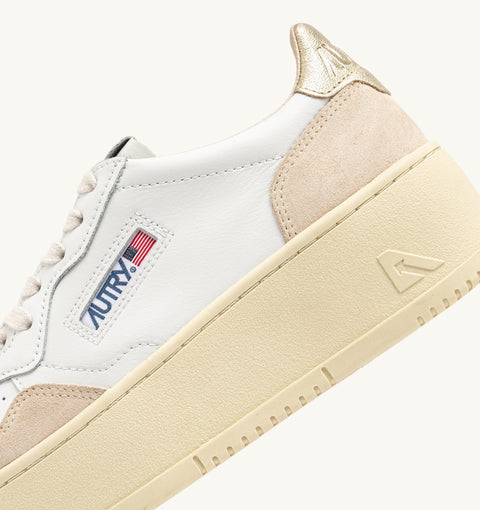 AUTRY SNEAKER PLATFORM PELLE TAB LOGO