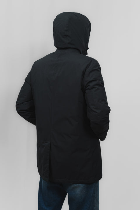 HERNO TRENCH IMBOTTITO CAPUCCIO STACCABILE