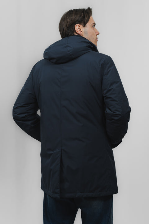 HERNO TRENCH IMBOTTITO CAPUCCIO STACCABILE