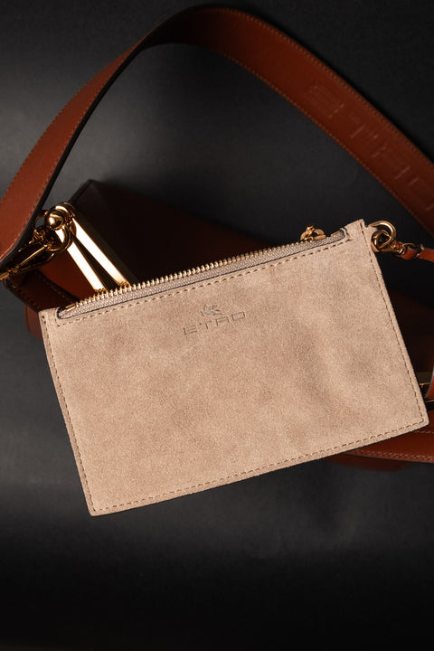 ETRO BORSA VELA MEDIUM IN PELLE CON TRACOLLA E CHIUSURA METALLO