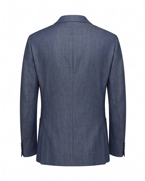 LARDINI COORDINATO 1 PETTO LANA DENIM