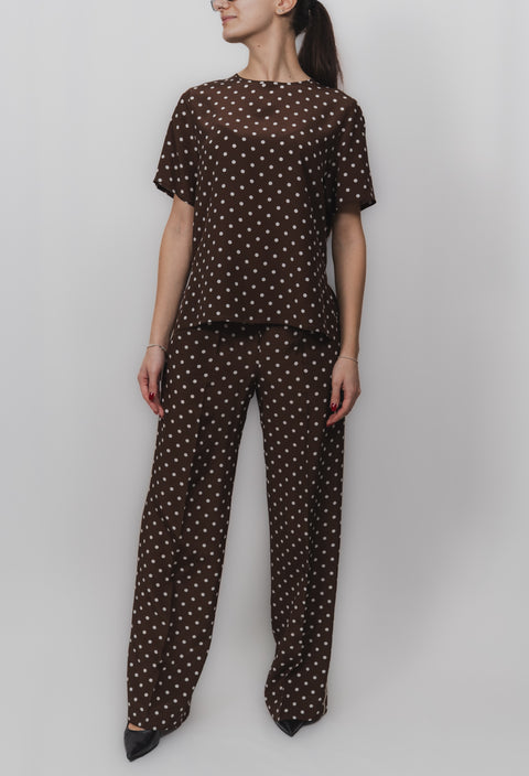 PAROSH BLUSA MANICA CORTA SETA