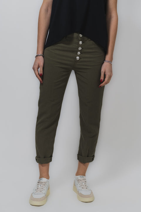 DONDUP KOONS BULL DENIM BOTTONI GIOIELLO