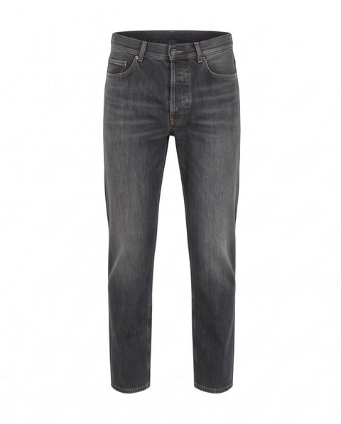 DONDUP YUI DENIM GAMBA FONDO 22 cm. LAVAGGIO ANTRACITE