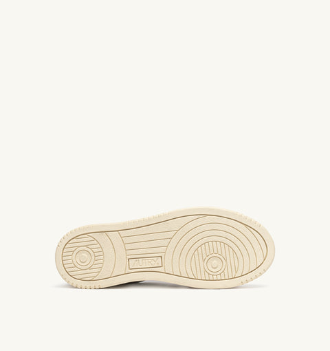 AUTRY SNEAKER PELLE E SUEDE GLITTER TAB LOGO