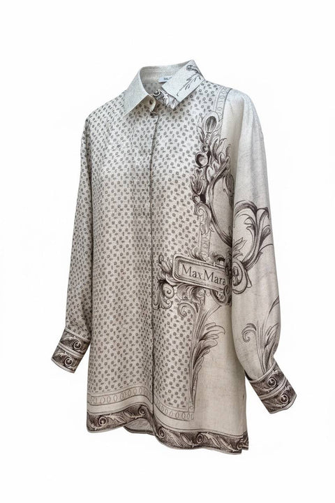 MAX MARA GRADO CAMICIA SETA FANTASIA REGGIA CASERTA