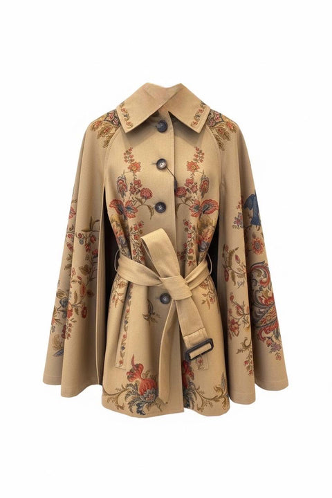 ETRO CAPPA OVER POPELINE STAMPA GARDEN