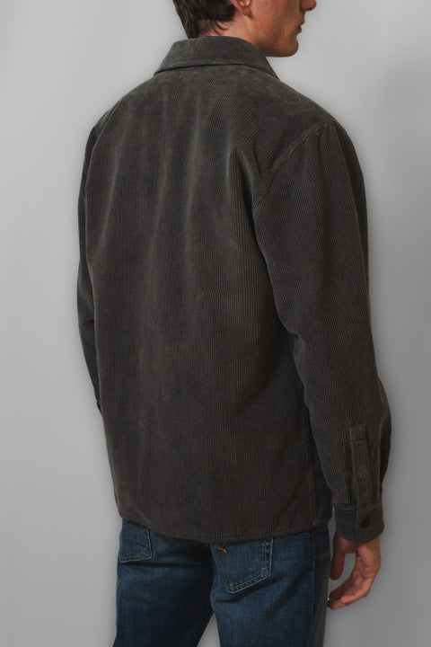 STONE ISLAND CAMICIA OVER CORDUROY LOGO SPALLA