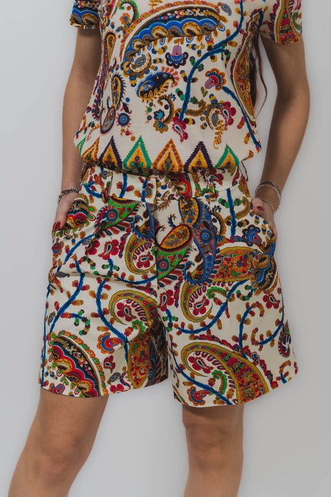 ETRO SHORTSN COTONE FANTASIA PESLEY
