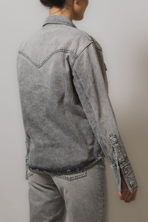 ICON DENIM CAMICIA VESTIBILITA  REGULAR REALIZZATA NEL TESSUTO DENIM