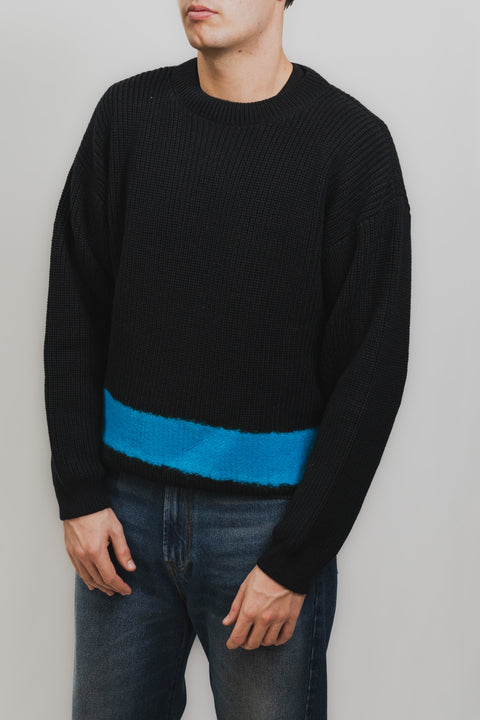 MSGM MAGLIA JACQUARD FASCIA IN LANA