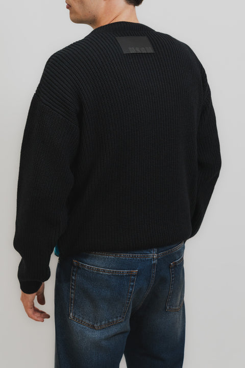 MSGM MAGLIA JACQUARD FASCIA IN LANA