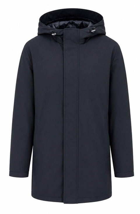 HERNO JACKET LUNGO CAPPUCCIO NYLON