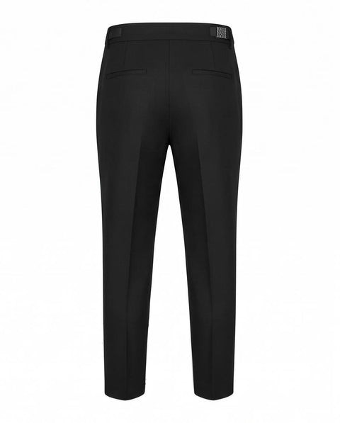 MAX MARA ACINO PANTALONE SIGARETTA DOPPIA TELA LANA