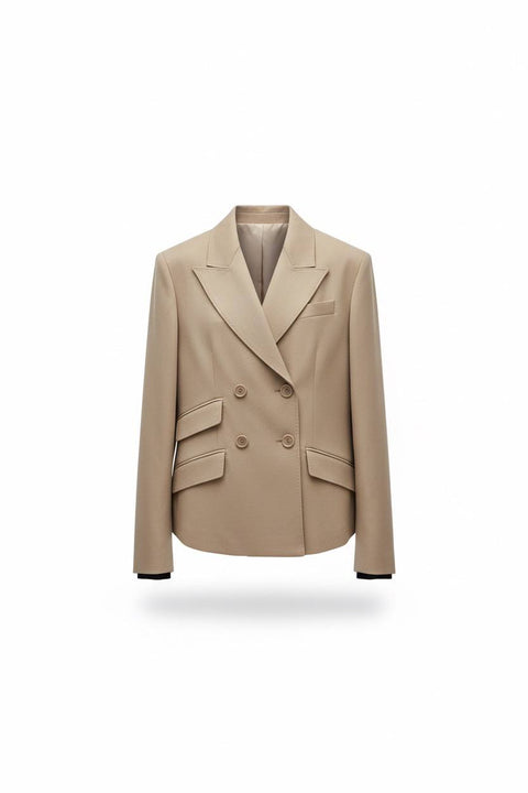 MAX MARA MXSPLACIDO GIACCA DOPPIOPETTO LANA SETA MOHAIRE