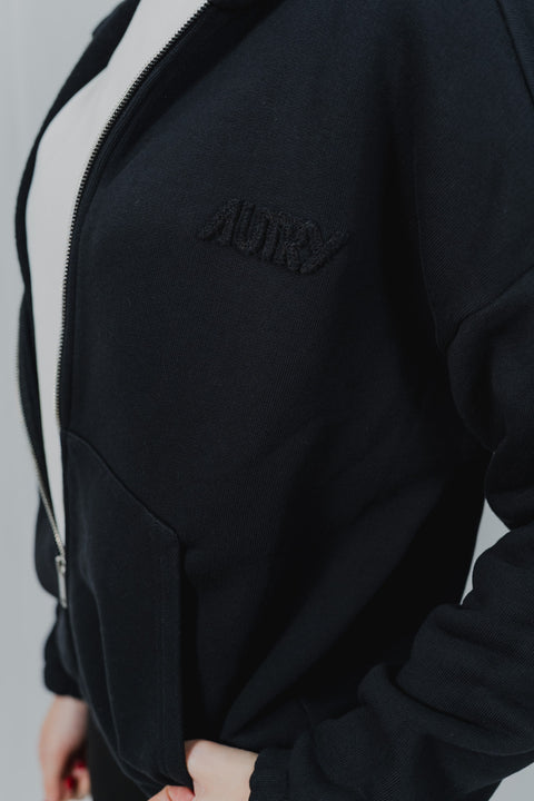 AUTRY FELPA ZIP E CAPPUCCIO OVER