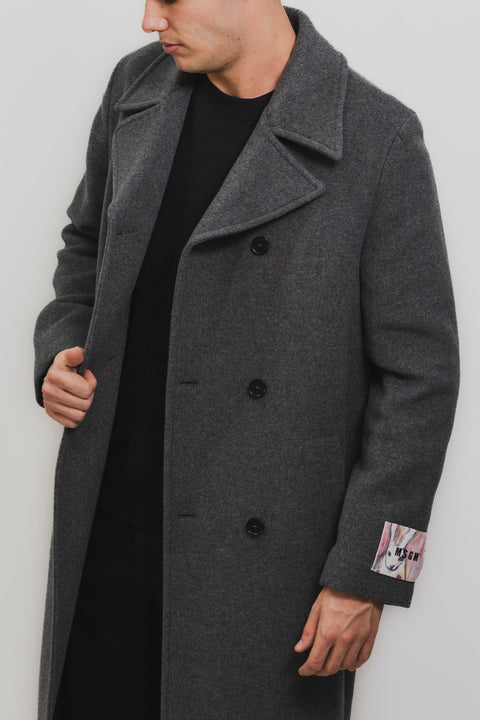 MSGM CAPPOTTO DOPPIOPETTO LANA