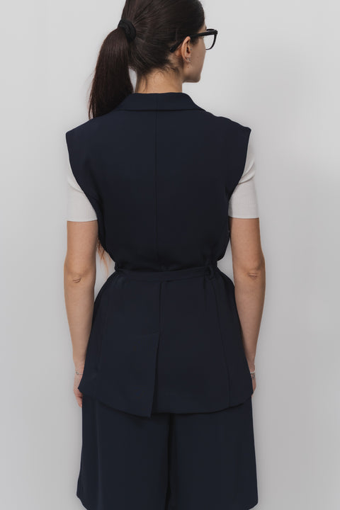 PAROSH GILET DOPPIOPETTO CINTURA CADIS