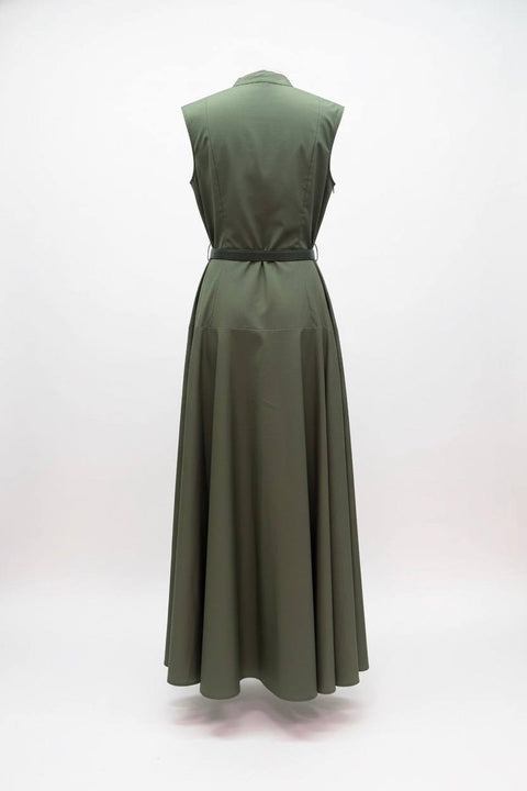 MAX MARA STUDIO GESTO ABITO LUNGO POPELINE