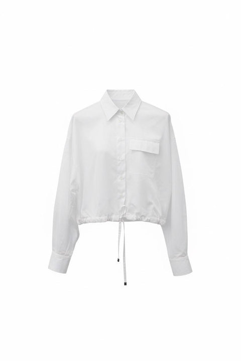 BRUNELLO CUCINELLI CAMICIA COTONE CULISSE IN VITA