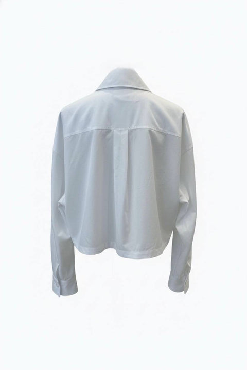 BRUNELLO CUCINELLI CAMICIA COTONE CULISSE IN VITA