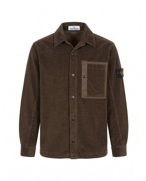 STONE ISLAND CAMICIA OVER VELLUTO
