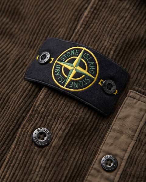 STONE ISLAND CAMICIA OVER VELLUTO