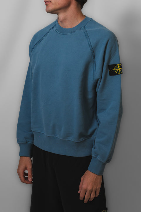 STONE ISLAND FELPA OVER GIROCOLLO LOGO SPALLA