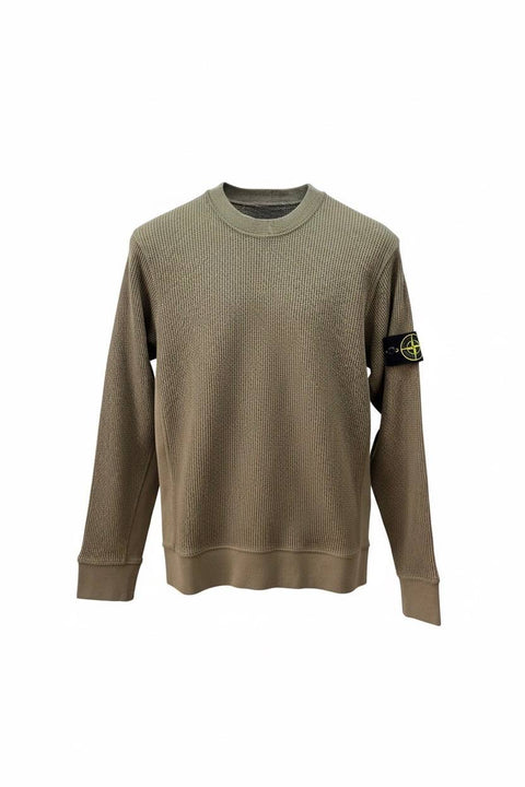 STONE ISLAND FELPA OVER LOGO BRACCIO