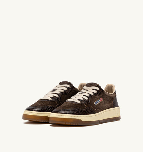 AUTRY SNEAKER SUEDE E COCCO TAB LOGO