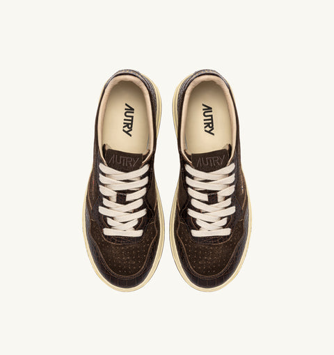 AUTRY SNEAKER SUEDE E COCCO TAB LOGO