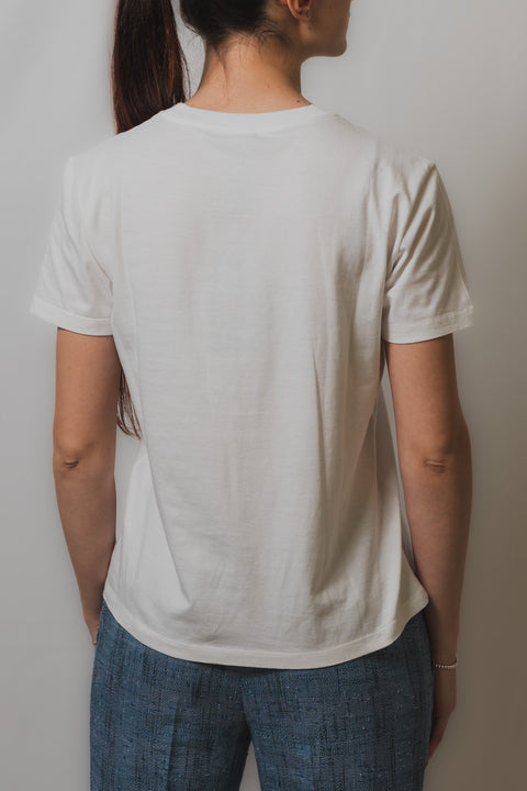 ETRO T-SHIRT JERSEY STAMPA FIORI E RICAMO PEGASO