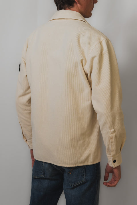 STONE ISLAND CAMICIA OVER CORDUROY LOGO SPALLA