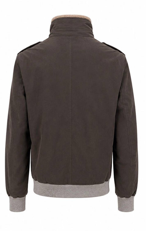 BRUNELLO CUCINELLI BOMBER COLLO MONTONE IMBOTTITO