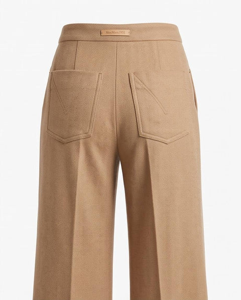 MAX MARA UGOLA PANTALONE PALAZZO CAMMELLO