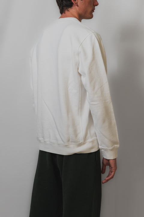 STONE ISLAND FELPA GIROCOLLO CON LOGO SPALLA
