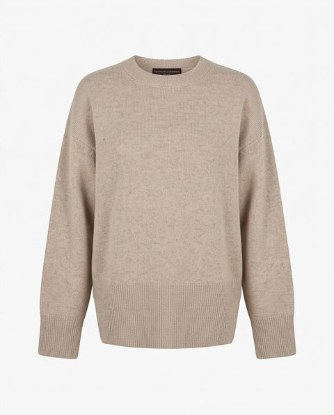 FILIPPO DE LAURENTIIS MAGLIA LANA E CASHMERE GIROCOLLO OVER ASIMMETRICA