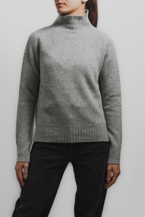 DONDUP MAGLIA COLLO VULCANO MISTO CASHMERE