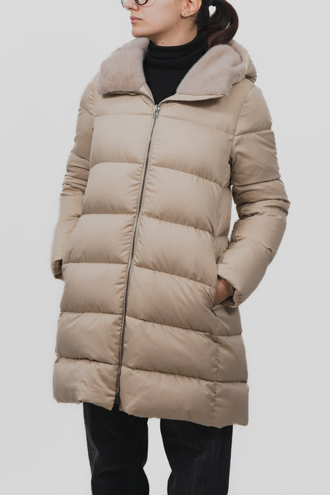 HERNO PIUMINO 3/4 POLOARTECH NYLON ARENDELLE