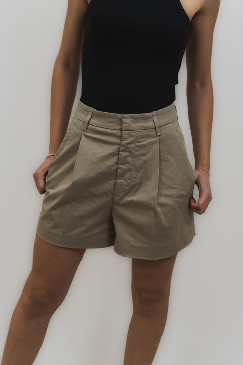 DONDUP LORI BERMUDA PINCES POPELINE