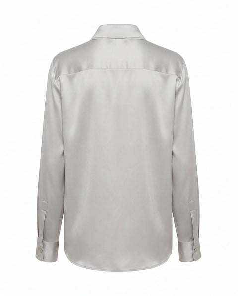 MAX MARA STUDIO XERO CAMICIA RASO DI SETA