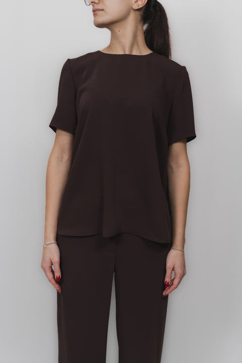 PAROSH T-SHIRT SPACCO FONDO CADIS