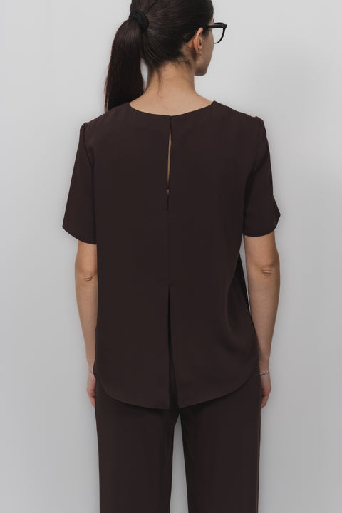 PAROSH T-SHIRT SPACCO FONDO CADIS